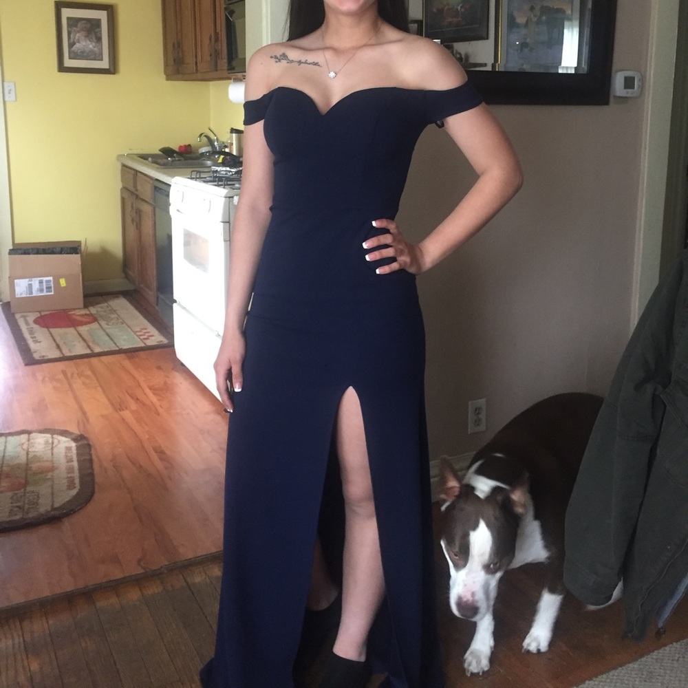 Long Blue Formal Dress